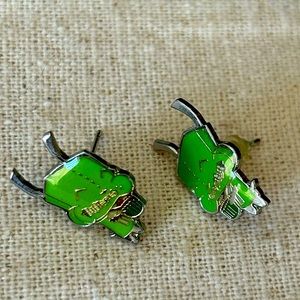 Invader Zim Gir stud earrings